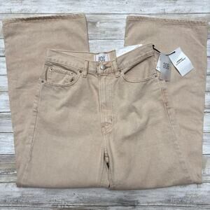 BDG Jeans Sz 28 Khaki Light Tan High and Wide Baggy Skater Classic Wide Leg